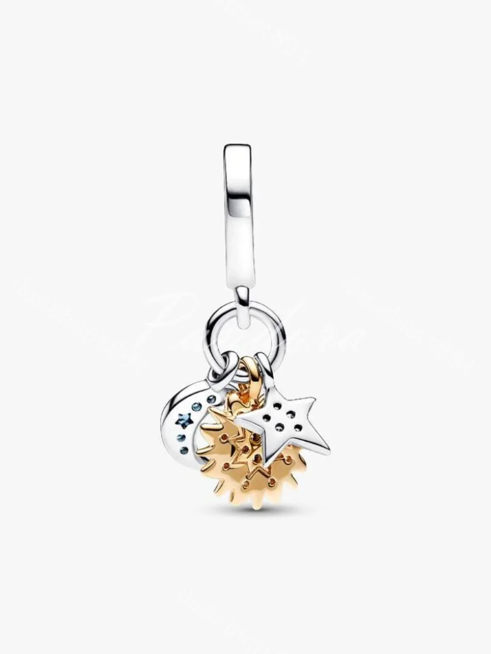 Pandora Two-tone Celestial Triple Dangle Charm